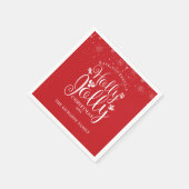 Kerstvakantie Familie Sneeuwvlokken Kerstmis Servet (Hoek)