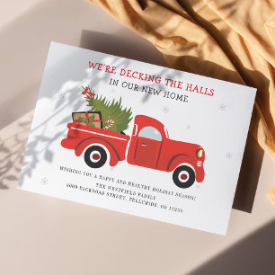 Kerstvakantie familie verhuizen aankondiging