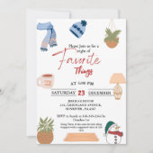 Kerstvakantie Favoriete dingen feestelijke favorie Kaart (Voorkant)