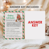 Kerstvakantie Feest Code Breker Spel  Feestdagenkaart