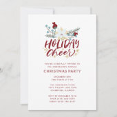 Kerstvakantie feestdag feestvreugde kaart (Voorkant)