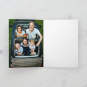 Kerstvakantie feestdag foto gevouwen kaart (Binnen)