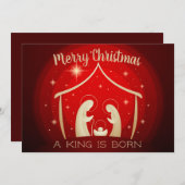 kerstvakantie feestdagenkaart (Voorkant / Achterkant)