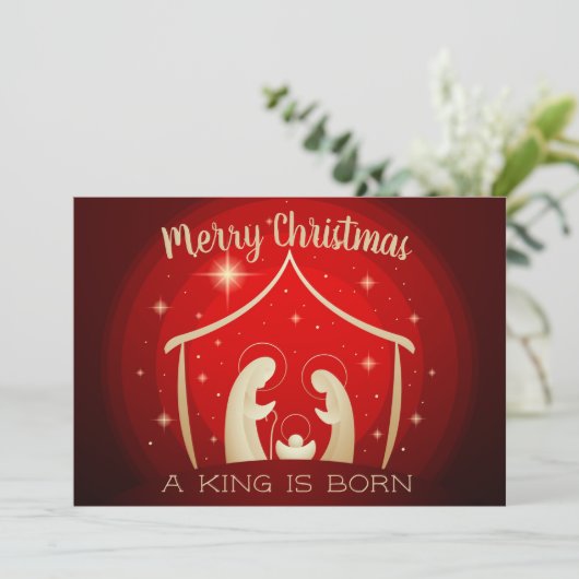 kerstvakantie feestdagenkaart (Staand voorkant)