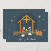 kerstvakantie feestdagenkaart (Voorkant / Achterkant)