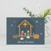 kerstvakantie feestdagenkaart (Staand voorkant)