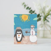 kerstvakantie feestdagenkaart (Staand voorkant)