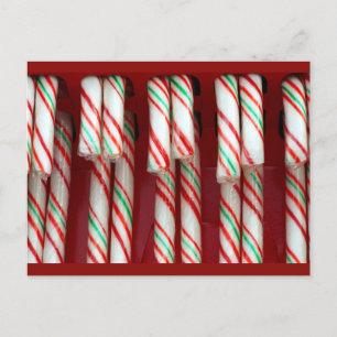 Kerstvakantie feestelijke Candy Canes Feestdagenkaart