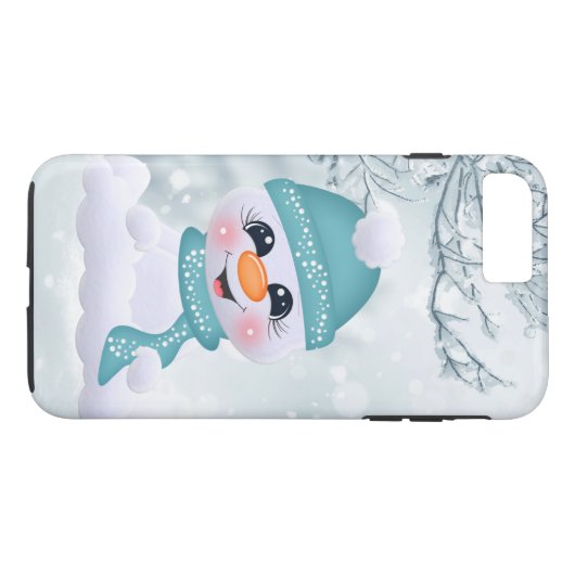 Kerstvakantie feestelijke iPhone 8/7 hoesje (Achterkant (Horizontaal))