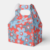 Kerstvakantie feestelijke wintersneeuwvlokken held bedankdoosjes (Achterkant)