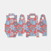 Kerstvakantie feestelijke wintersneeuwvlokken held bedankdoosjes (Uitgevouwen)