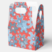Kerstvakantie feestelijke wintersneeuwvlokken held bedankdoosjes (Geopend)