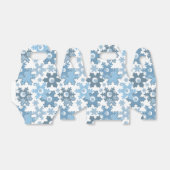 Kerstvakantie feestelijke wintersneeuwvlokken held bedankdoosjes (Uitgevouwen)