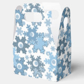 Kerstvakantie feestelijke wintersneeuwvlokken held bedankdoosjes (Geopend)