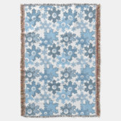 Kerstvakantie feestelijke wintersneeuwvlokken held deken (Voorkant Verticaal)