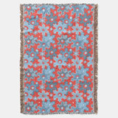 Kerstvakantie feestelijke wintersneeuwvlokken held deken (Voorkant Verticaal)