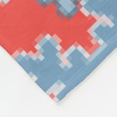 Kerstvakantie feestelijke wintersneeuwvlokken held fleece deken (Hoek)