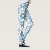 Kerstvakantie feestelijke wintersneeuwvlokken held leggings (Rechts)