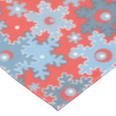 Kerstvakantie feestelijke wintersneeuwvlokken held tafelkleed (Gekanteld)