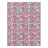 Kerstvakantie feestelijke wintersneeuwvlokken held tafelkleed (Voorkant)