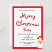 Kerstvakantie feestje Sinterklaas rood Kaart (Voorkant)