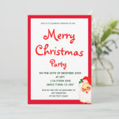 Kerstvakantie feestje Sinterklaas rood Kaart (Staand voorkant)