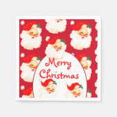 Kerstvakantie feestje Sinterklaas rood Servet (Voorkant)