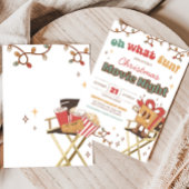 Kerstvakantie Film Night Party Uitnodiging