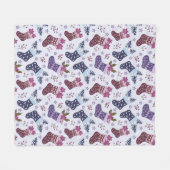 Kerstvakantie Fleece Deken (Voorkant (Horizontaal))