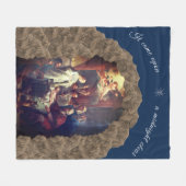 kerstvakantie fleece deken (Voorkant (Horizontaal))