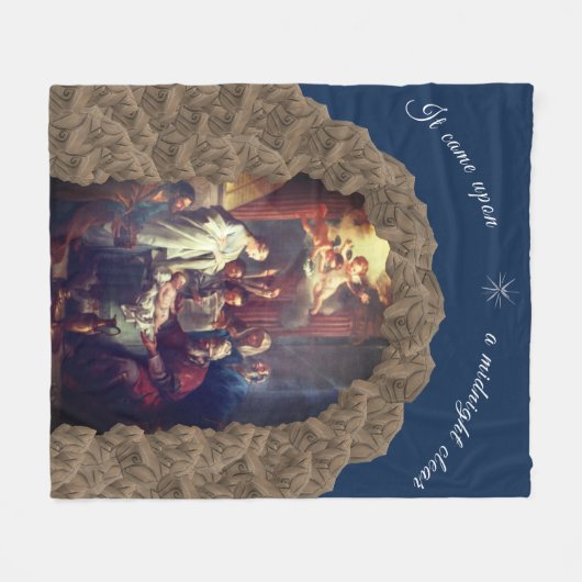 kerstvakantie fleece deken (Voorkant (Horizontaal))