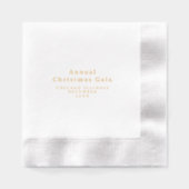 Kerstvakantie Folie Stamped servetten (Voorkant)