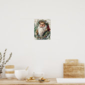 Kerstvakantie folk santa geloven poster (Keuken)