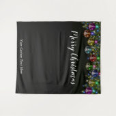 Kerstvakantie Foto Achtergrond Feest Tapijt Wandkleed (Voorkant (horizontaal))