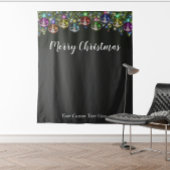 Kerstvakantie Foto Achtergrond Feest Tapijt Wandkleed