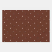 Kerstvakantie Foto Collage Sneeuwbomen Modern Inpakpapier Vel (Voorkant 2)