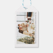 Kerstvakantie Foto en tekst gepersonaliseerd Cadeaulabel (Voorkant)