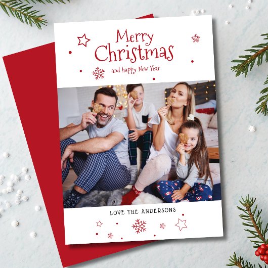Kerstvakantie Foto Kerstkaart