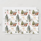 Kerstvakantie Foto met Sfeer Feestdagenkaart (Achterkant)