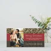 Kerstvakantie Fotokaart Feestdagenkaart (Staand voorkant)