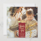 Kerstvakantie Fotokaart Kaart (Voorkant)