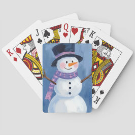 Kerstvakantie Frosty de Sneeuwman Pokerkaarten