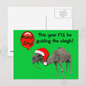 Kerstvakantie Funny Camel Humpday Kaarten Feestdagenkaart (Voorkant / Achterkant)