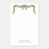 Kerstvakantie Garland boog van het bureau van Post-it® Notes (Voorkant)