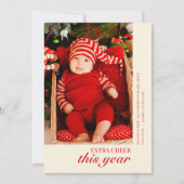 Kerstvakantie Geboorte Aankondigingskaart Feestdagenkaart (Voorkant)