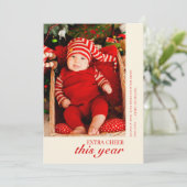 Kerstvakantie Geboorte Aankondigingskaart Feestdagenkaart (Staand voorkant)