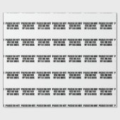 Kerstvakantie gebruikt me niet grappig cadeaupapier (Vlak)