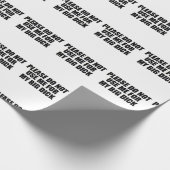 Kerstvakantie gebruikt me niet grappig cadeaupapier (Hoek)