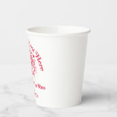 kerstvakantie | Geef hier een kleine knoop Papieren Bekers (Links)