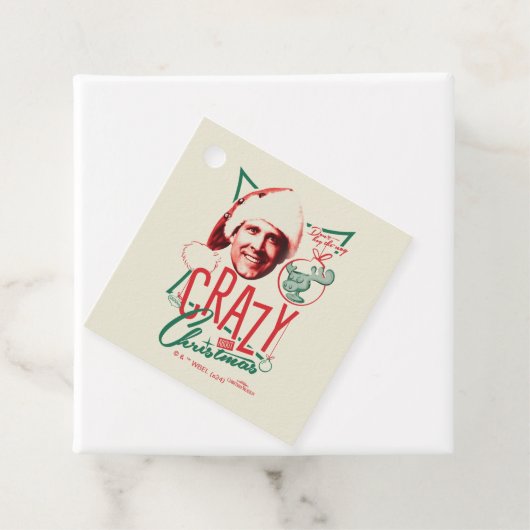 Kerstvakantie gek op kerst bedankjes labels (In situ)